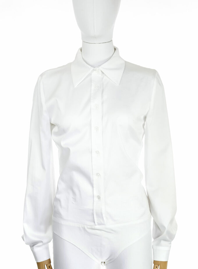 Cămașă bodysuit alba