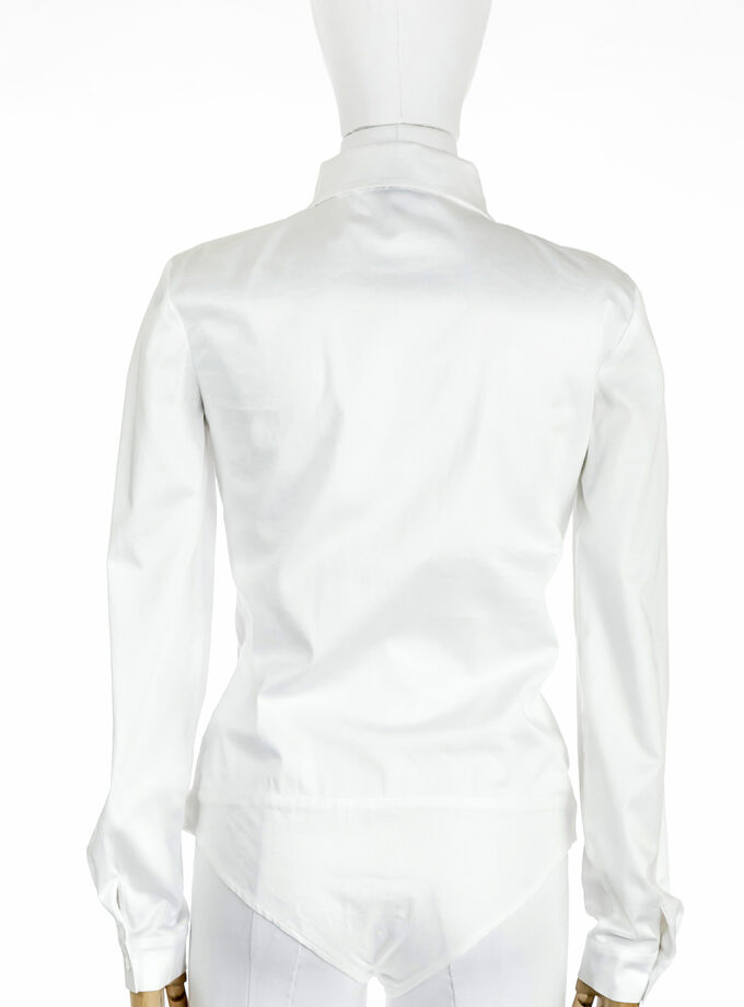 Cămașă bodysuit alba