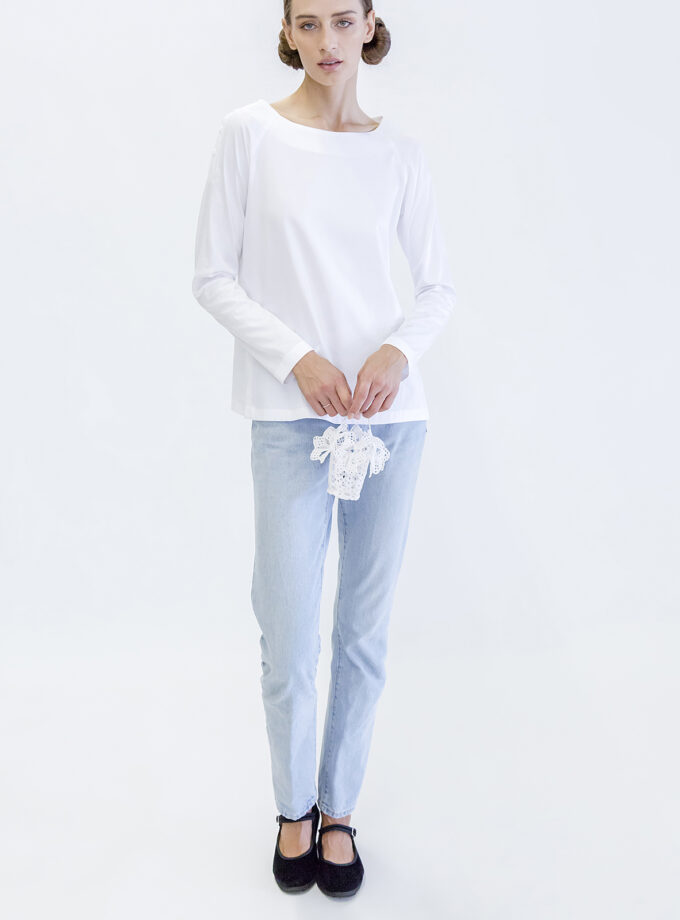 Cămașă din poplin cu crapatură