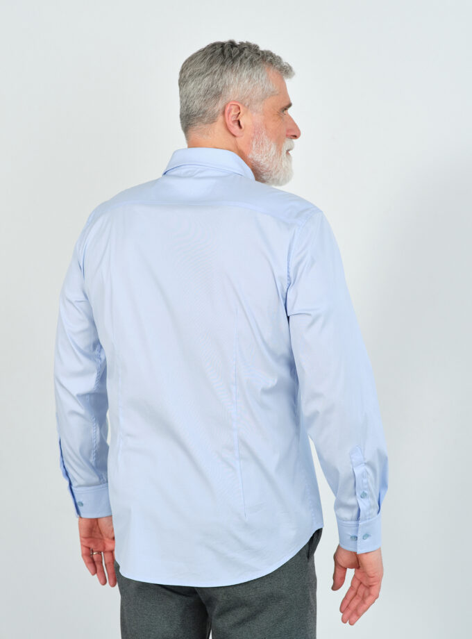 Casual slim shirt blue