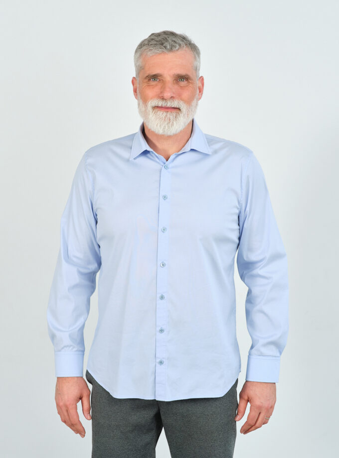 Cămașă Slim Casual Albastră