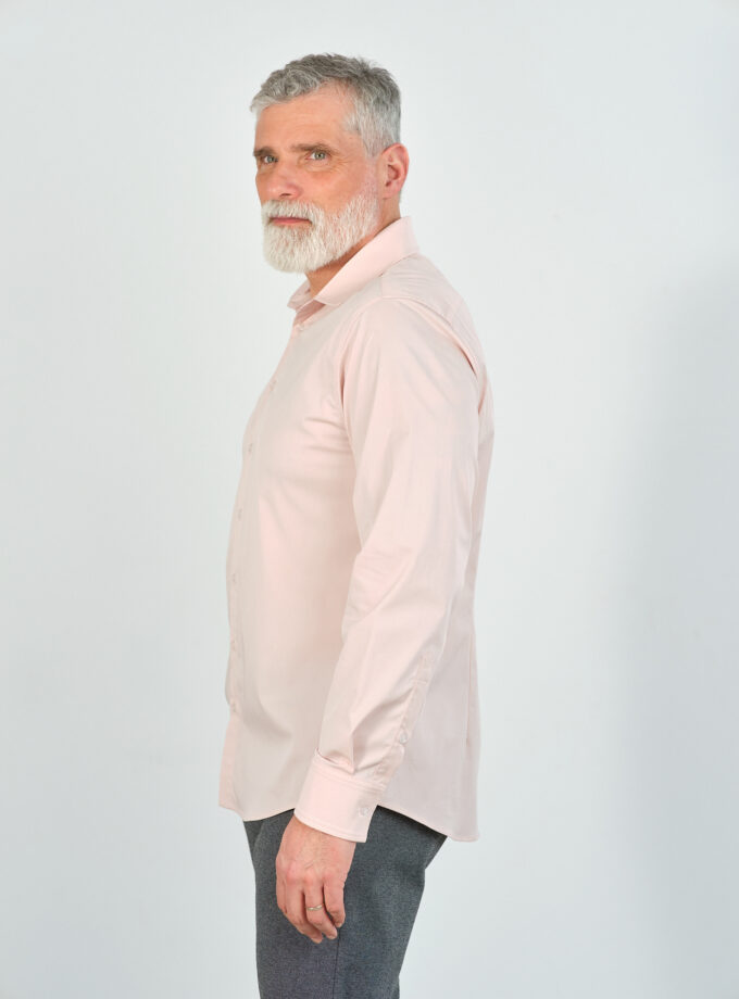 Casual slim shirt pink