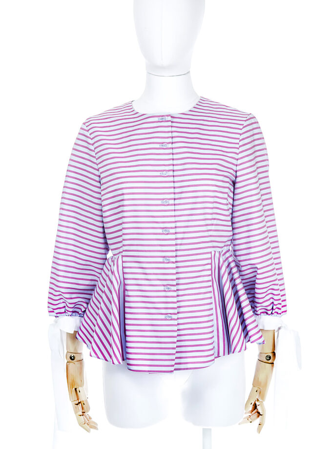 Cămașă Dungi Cu Volane