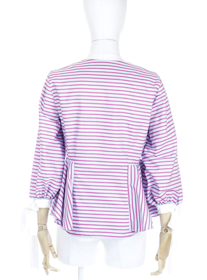 Cămașă Dungi Cu Volane