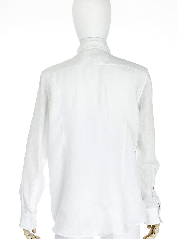 Cămașă Din In Cu Guler Rusesc