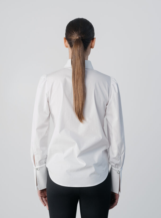 Cămașă Albă Din Poplin