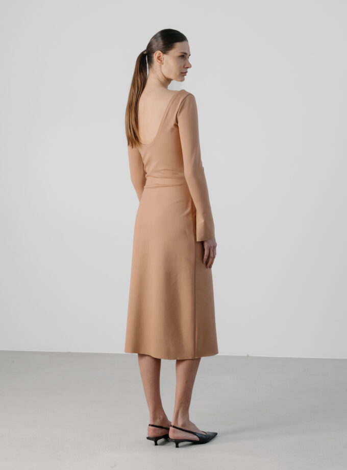 Rochie Maxi Din Tricot Crem