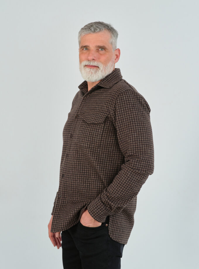 Cămașă Din Lână Ocru