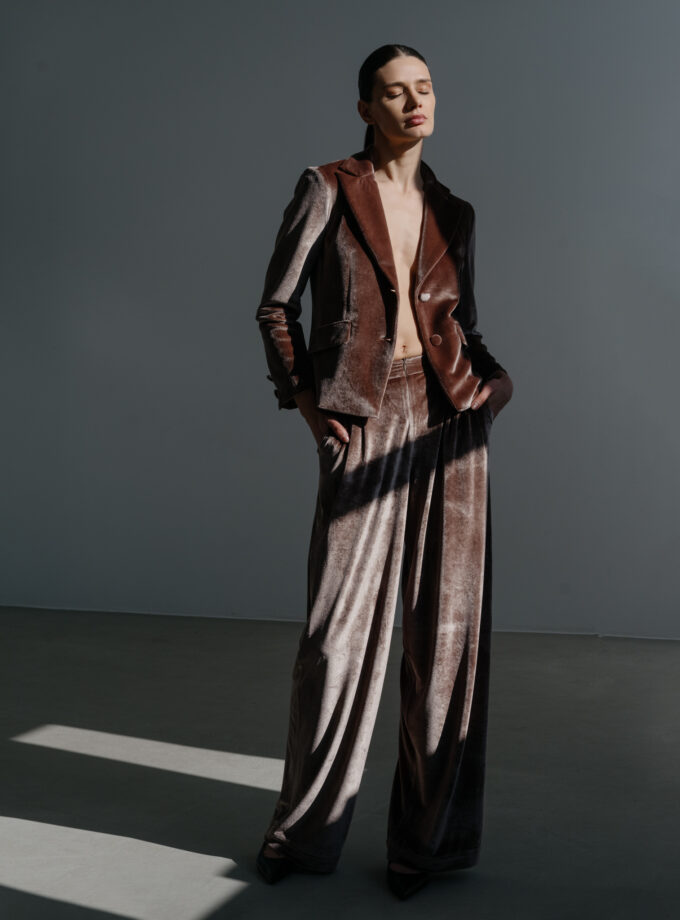 Pantaloni Largi Catifea