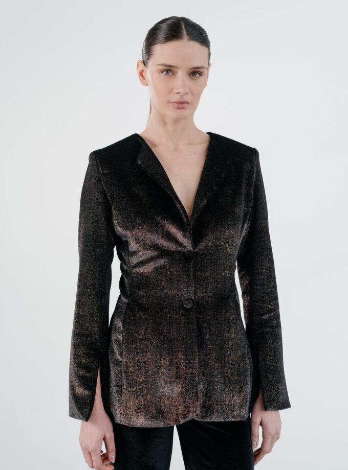 Sacou Cambrat Din Catifea